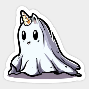 Spooky ghosts unicorn Sticker